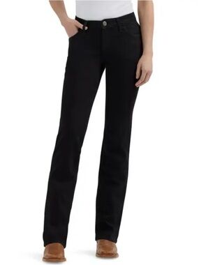 Wrangler Women's Ultimate Riding Willow black Mid Rise Bootcut Jeans size 26